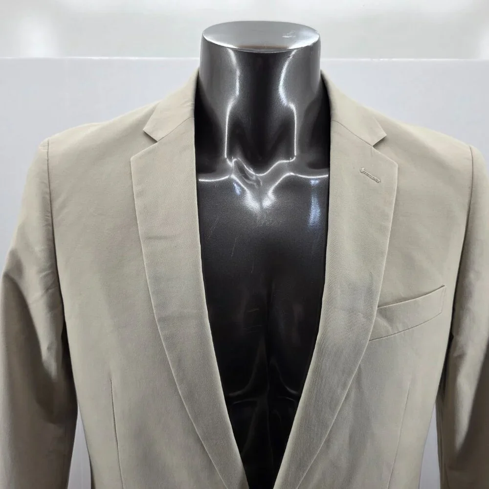 J.Crew Mens Slim-fit Thompson Blazer Khaki jacket Size 40R AZ830